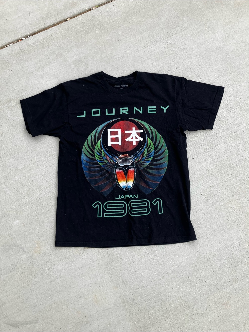 Journey 1981 Japan Black Graphic Tee